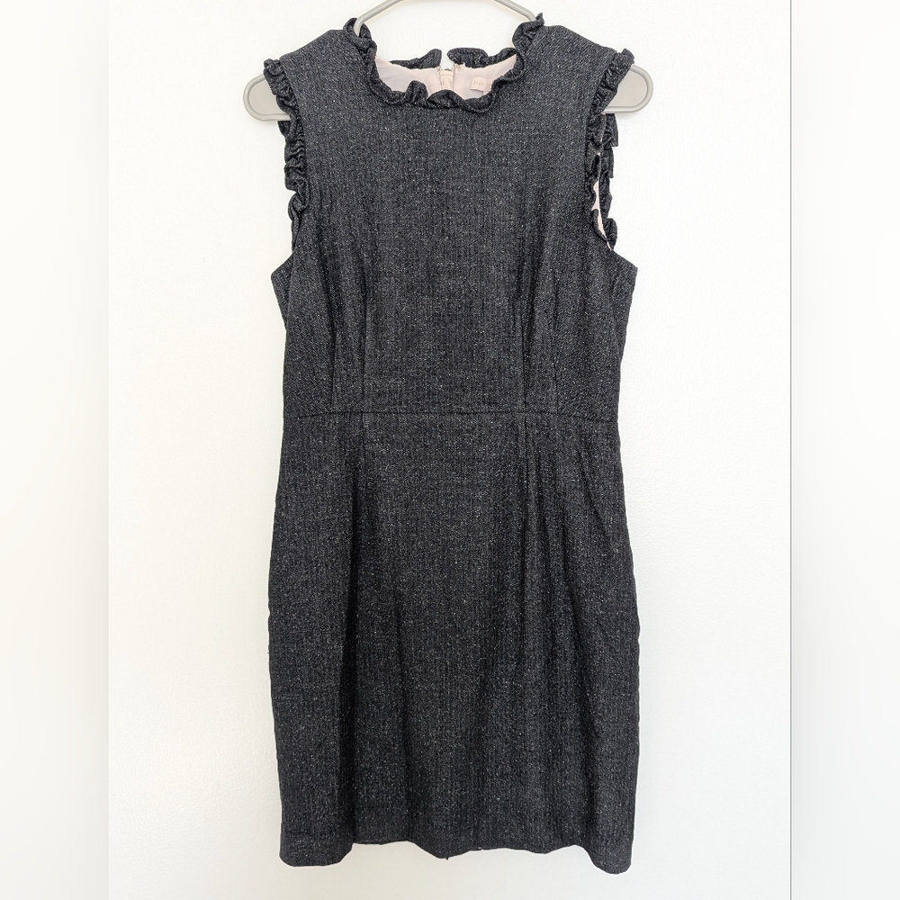 Rebecca Taylor Grey Spring Ruffle Dress - Picture 4 of 6